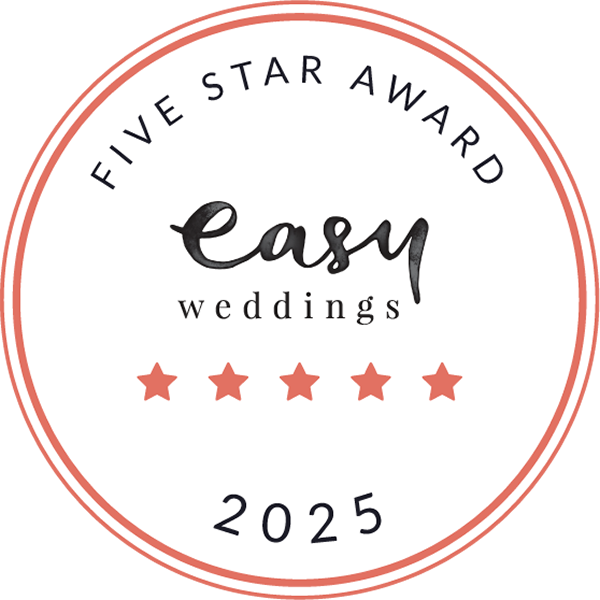 Easy Weddings 5 Star Award 2025